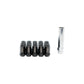 Megan Racing 7-Sided Heptagon Open-Ended Lug Nuts Black (Conical Seat / M12x1.25)