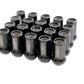Megan Racing 7-Sided Heptagon Open-Ended Lug Nuts Black (Conical Seat / M12x1.25)