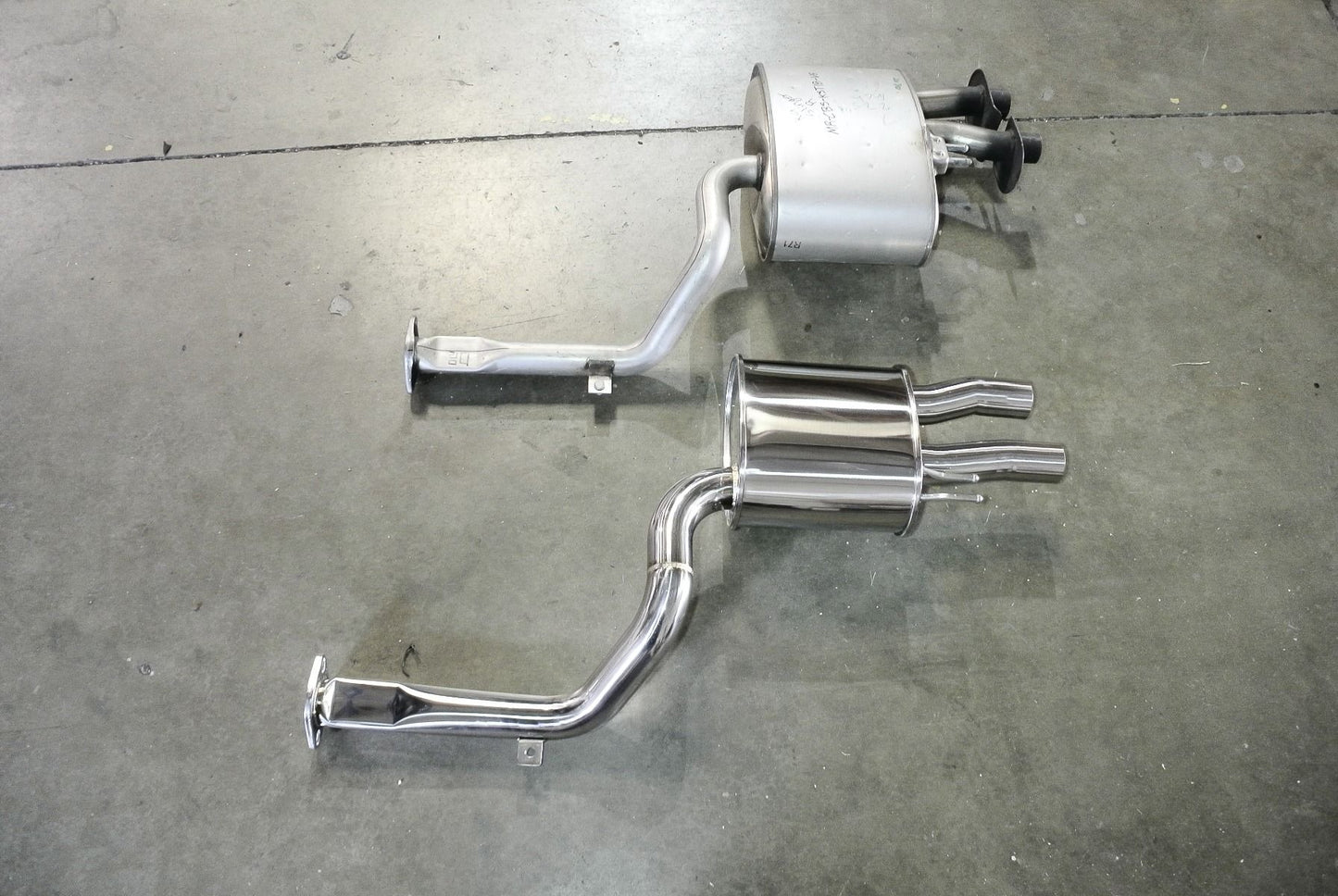 Megan Racing Cat-Back Exhaust System for 2018+ Kia Stinger V6 — MR-CBS-KST18-M + MR-CBS-KST18-R
