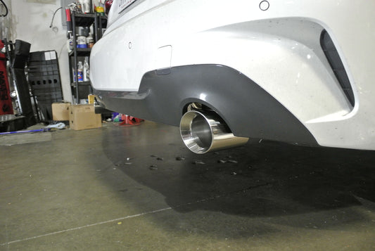 Megan Racing Supremo Axle Back Exhaust System Burnt Dual Tips For 19+ BMW 330i RWD 2.0L i4 Turbo (G20)