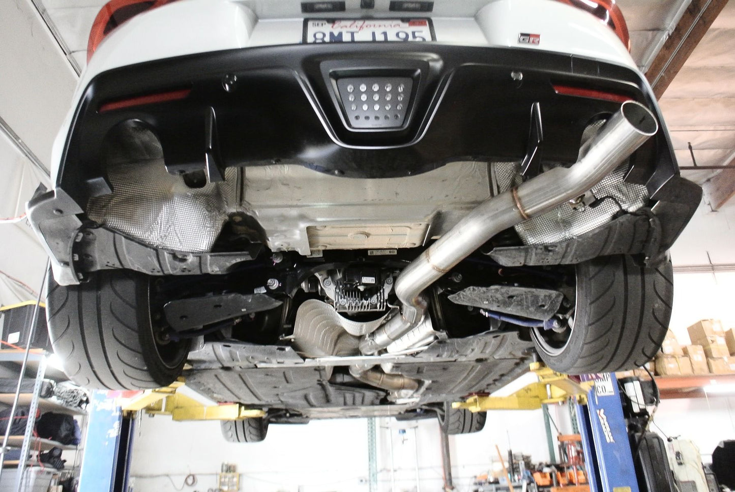 Megan Racing RS Single Exit Straight Cat-Back Exhaust System for 2019+ Toyota Supra (3.0L 6-Cylinder) — LW-CBS-TS20-RS