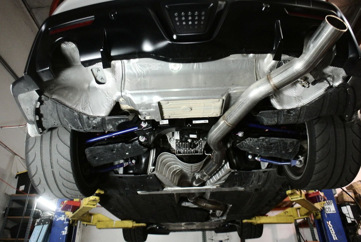 Megan Racing RS Single Exit Straight Cat-Back Exhaust System for 2019+ Toyota Supra (3.0L 6-Cylinder) — LW-CBS-TS20-RS