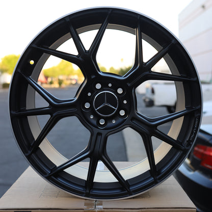MB13 GT63S Style Wheels for Mercedes-Benz, Matte Black Machined Lip, TCW-0218-AN, view 149