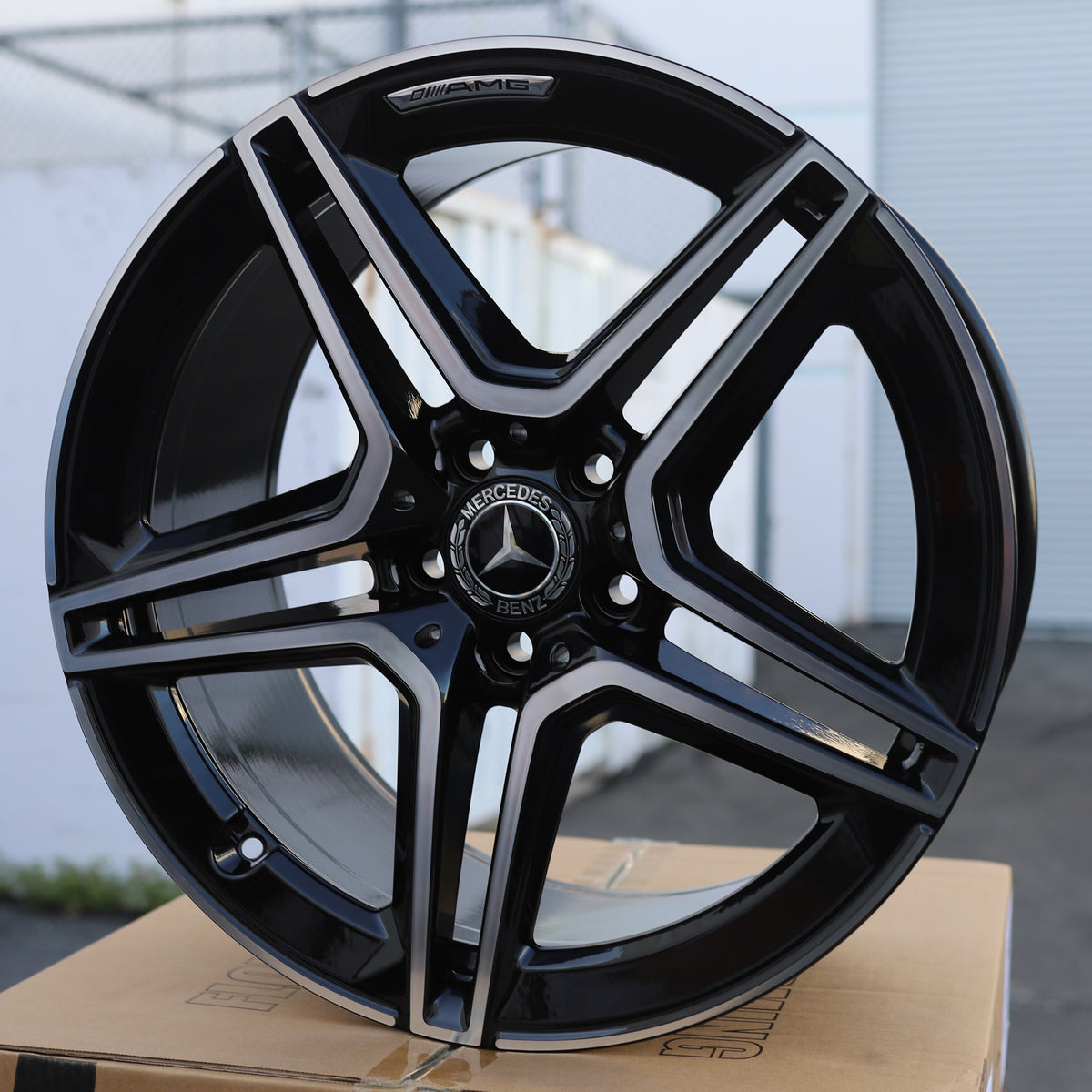 MB30 Style Wheels for Mercedes-Benz, Black Machined Face, TCW-0210-AN, view 207