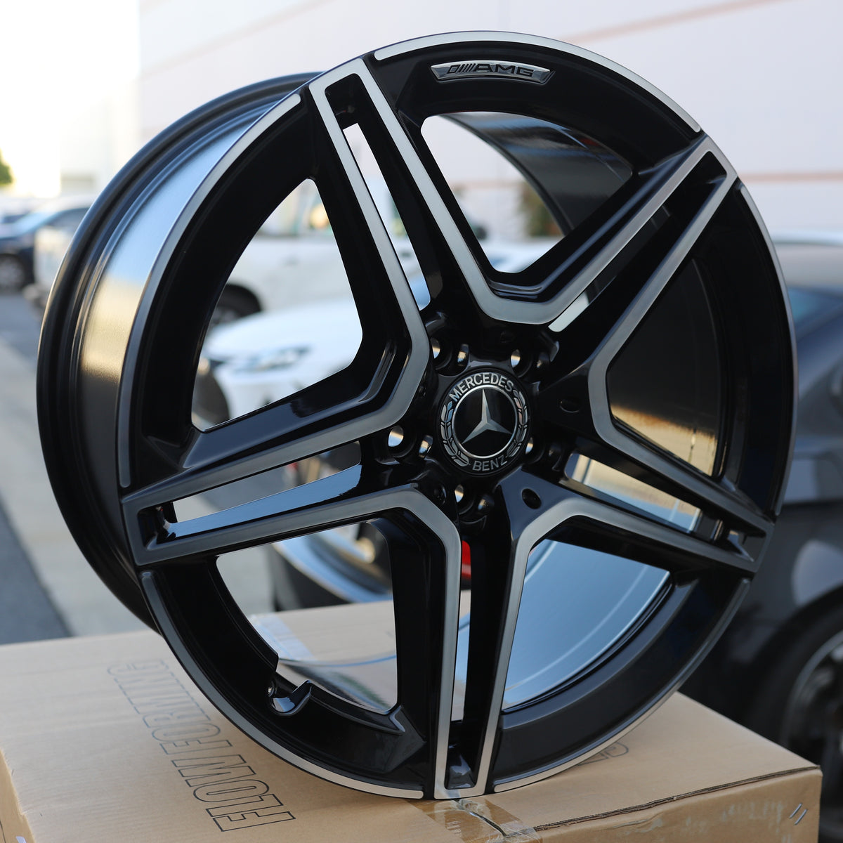 MB30 Style Wheels for Mercedes-Benz, Black Machined Face, TCW-0210-AN, view 197