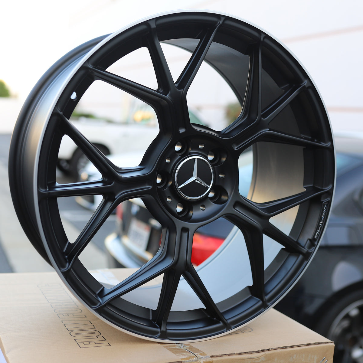 MB13 GT63S Style Wheels for Mercedes-Benz, Matte Black Machined Lip, TCW-0218-AN, view 165