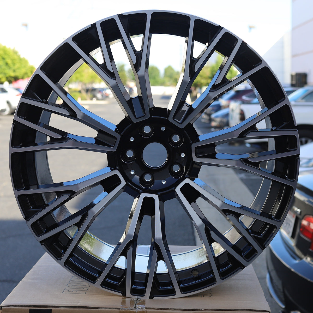 MS16 745M Style Wheels for BMW, Black Machined Face, TCW-0228-AN, view 60