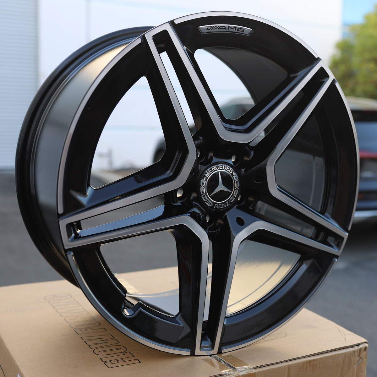 MB30 Style Wheels for Mercedes-Benz, Black Machined Face, TCW-0210-AN, view 214