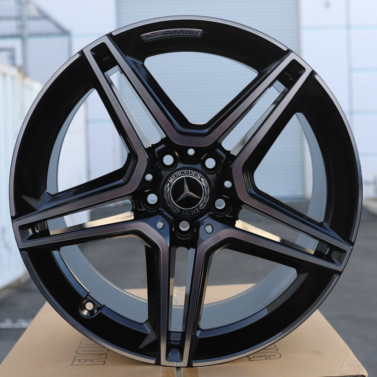 MB30 Style Wheels for Mercedes-Benz, Black Machined Face, TCW-0210-AN, view 201