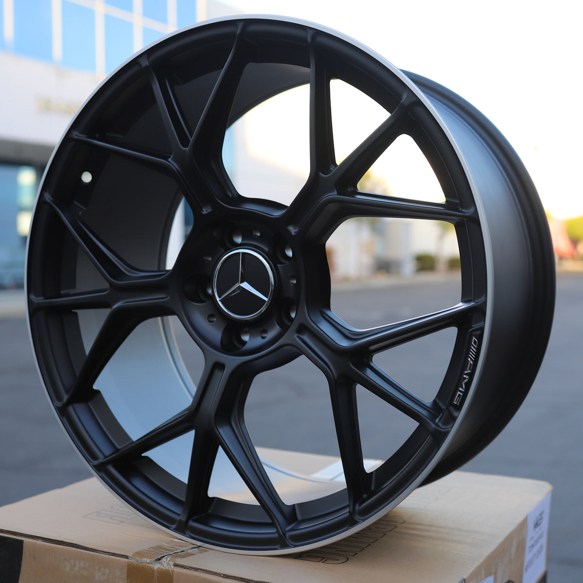 MB13 GT63S Style Wheels for Mercedes-Benz, Matte Black Machined Lip, TCW-0218-AN, view 157