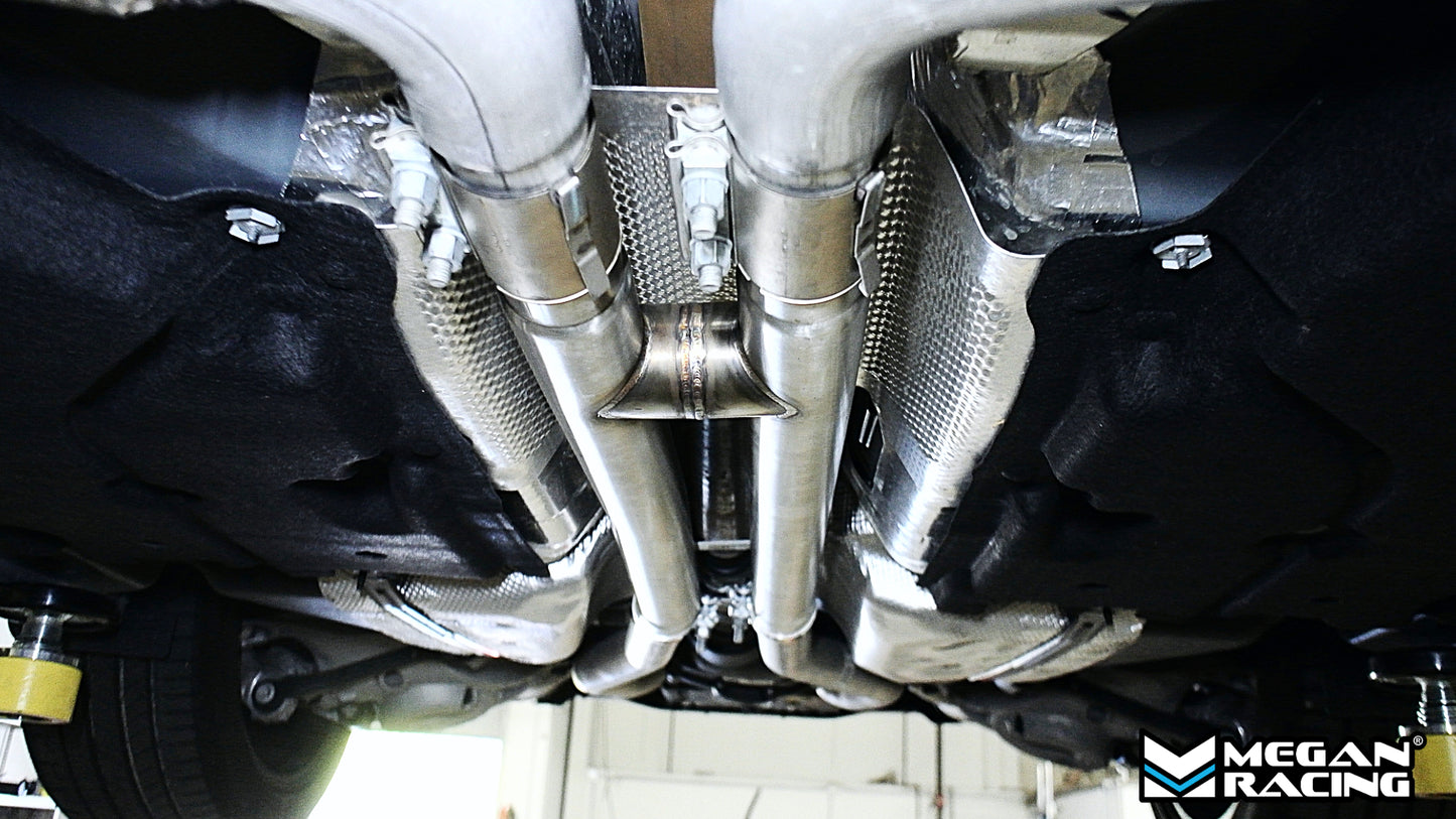 Megan Racing Mid Pipe (H-Pipe Style) For 15-23/24+ Ford Mustang 5.0 [GT, Dark Horse] S550 S650
