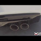 Megan Racing Exhaust System (Burnt Roll Quad Tip) for 2016–2018 Chevrolet Camaro SS — MR-ABE-CCA16-V2-VO