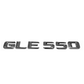 "GLE550" Chrome Raised Letter Emblem For Rear Trunk Lid Fits Mercedes GLE