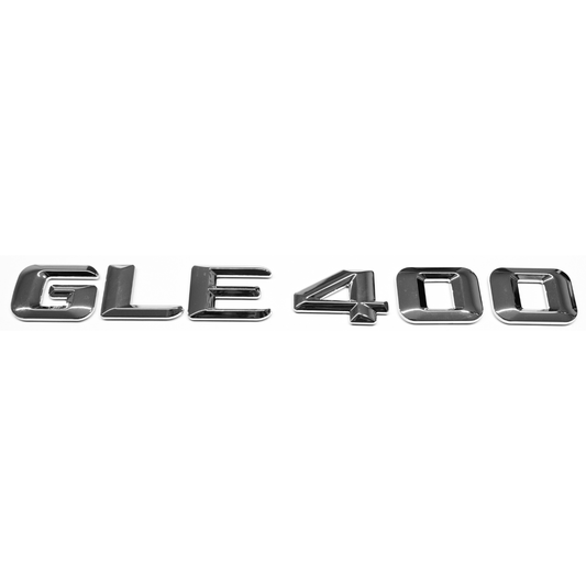 "GLE400" Chrome Raised Letter Emblem For Rear Trunk Lid Fits Mercedes GLE