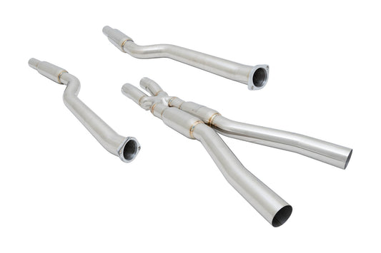 Megan Racing Supremo Exhaust System for 2005–2010 BMW E60 M5 — Blue Titanium Tips