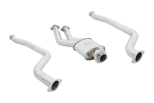 Megan Racing Supremo Exhaust System for 2011+ BMW E82 1M — Stainless Rolled Tips — MR-ABE-BE821M-SRT+M