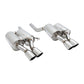 Megan Racing Supremo Exhaust System for 2005–2010 BMW E60 M5 — Stainless Rolled Tips — MR-ABE-BE60M5-R+L+M