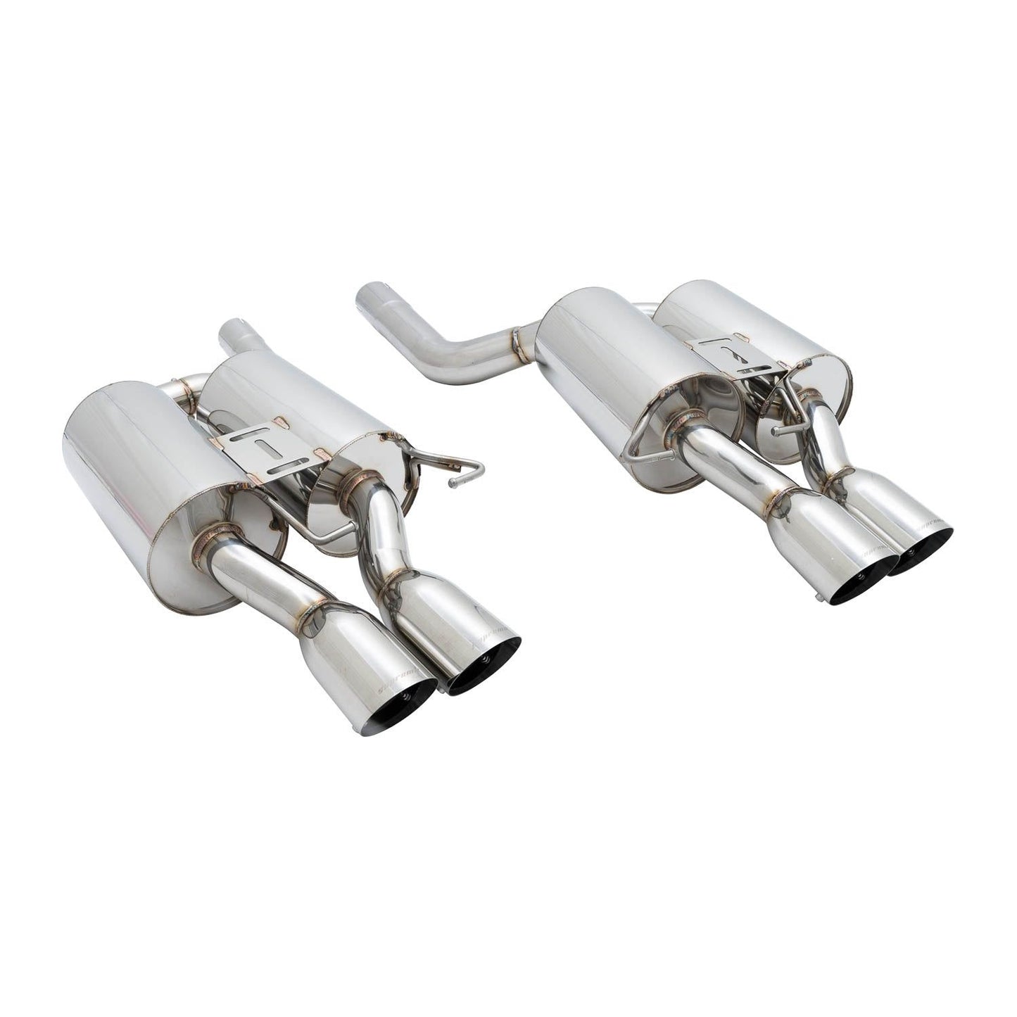 Megan Racing Supremo Exhaust System for 2005–2010 BMW E60 M5 — Stainless Rolled Tips — MR-ABE-BE60M5-R+L+M