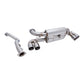 Megan Racing Supremo Exhaust System for 2011+ BMW E82 1M — Stainless Rolled Tips — MR-ABE-BE821M-SRT+M