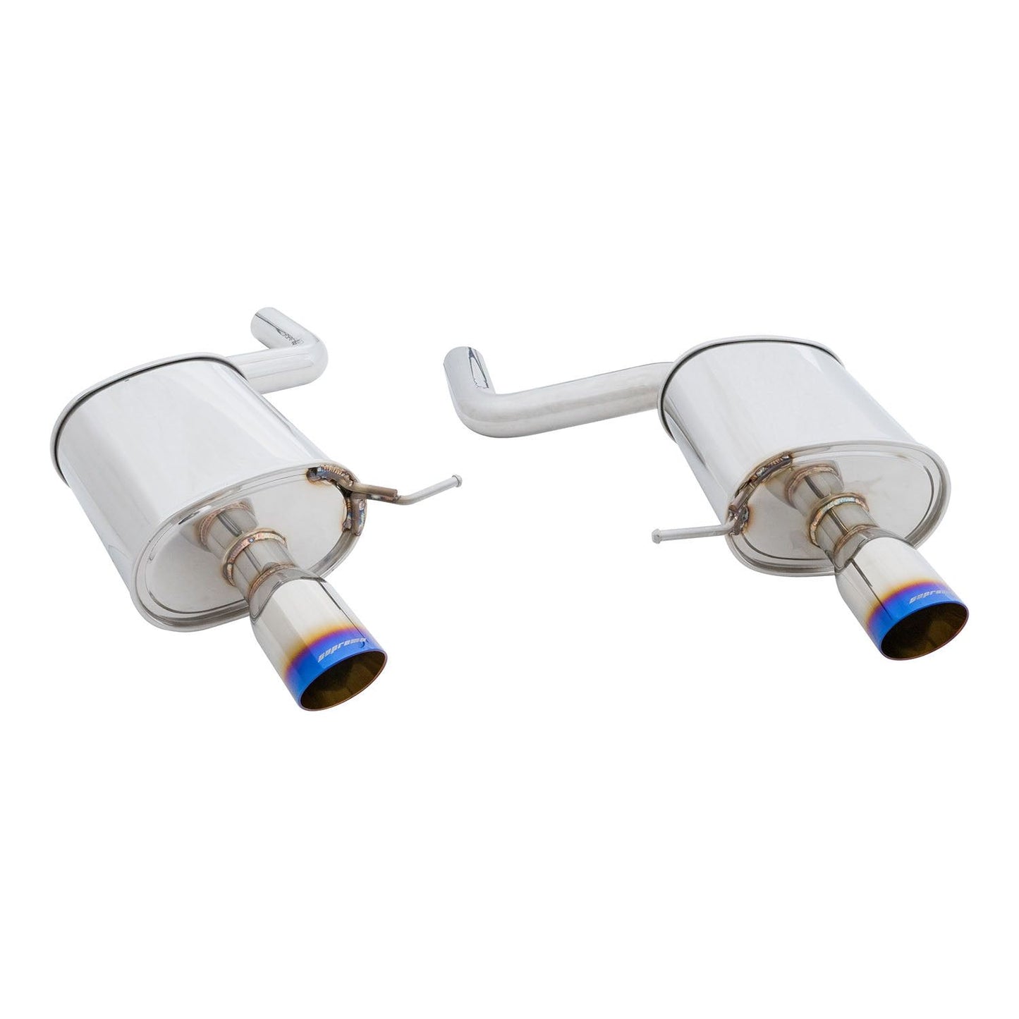 Megan Racing Supremo Exhaust System for 2011+ BMW F10 5-Series – Single Burnt Rolled Tip – MR-ABE-BF10-VO-RR+RL