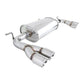 Megan Racing Axle-Back Exhaust System for 2009–2012 Hyundai Genesis Coupe (2.0T / V6) — Stainless Rolled Tips — MR-ABE-HG09-SRT
