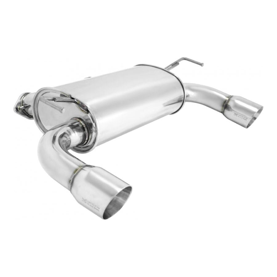 Megan Racing Axle-Back Exhaust System (Stainless Tips) for 2008–2013 Infiniti G37 Coupe / 2014–2015 Infiniti Q60 Coupe — MR-ABE-IG092D-SRT