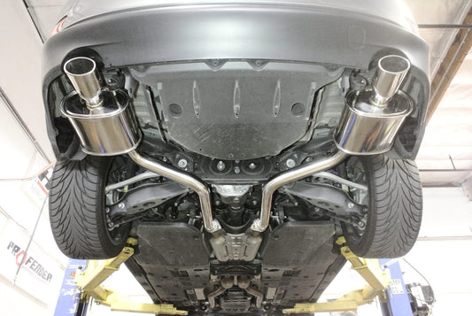 Megan Racing Exhaust System (Burnt Rolled Tip) for 2014+ Lexus IS250 (2.5L V6) — MR-ABE-LI14-VO
