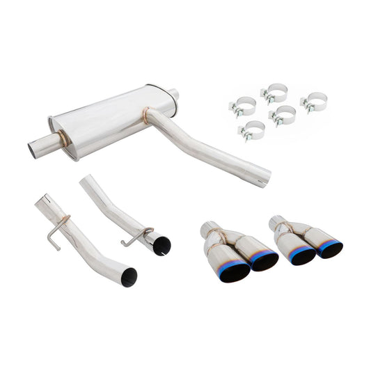 Megan Racing Axle-Back Exhaust System (Burnt Rolled Tips) for 2014–2018 Mercedes-Benz CLA250 (Excludes 4MATIC) — MR-ABE-MBC117-VO