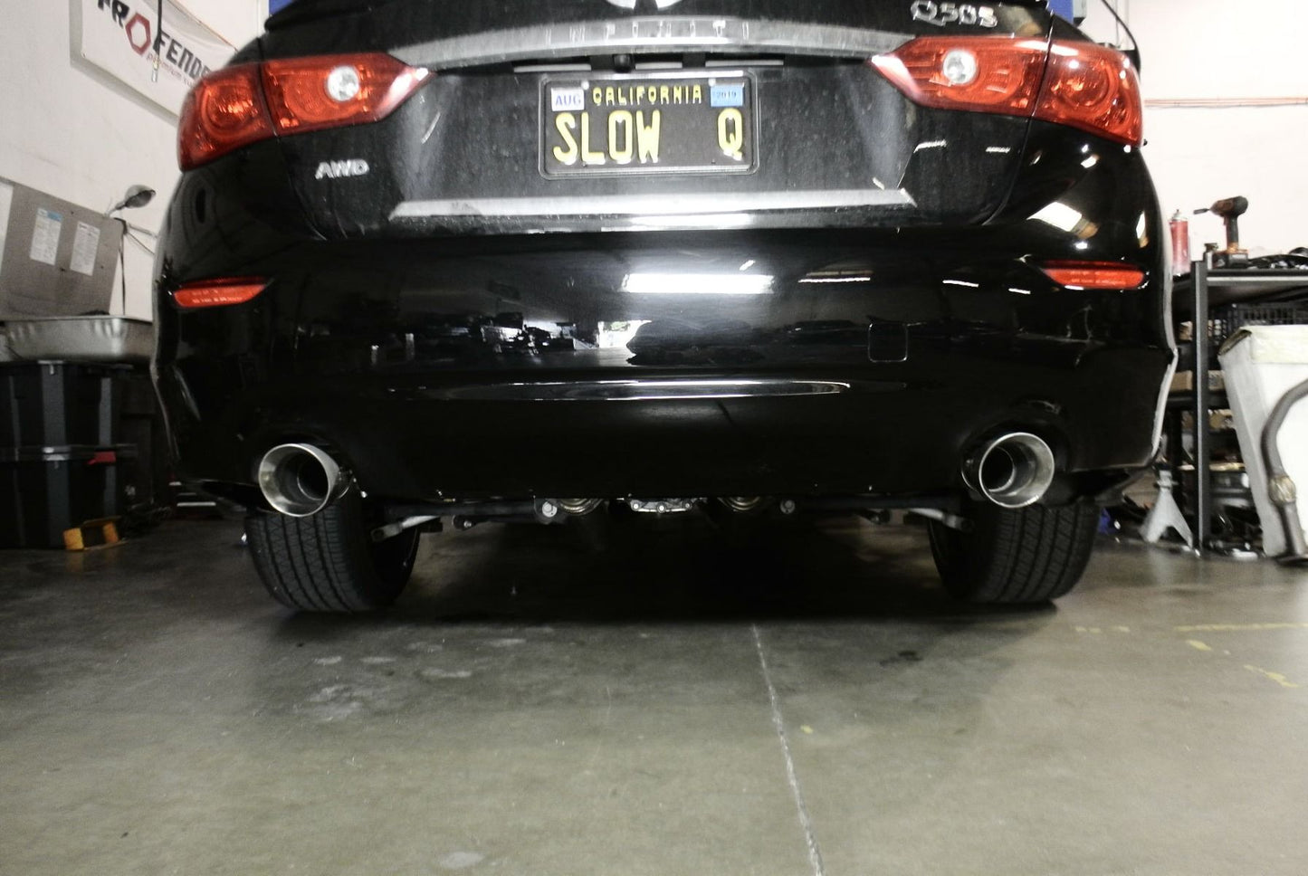 Megan Racing Cat-Back Exhaust System for 2016+ Infiniti Q50 3.0 Twin Turbo AWD/RWD (Excludes Non-Turbo Models) — MR-CBS-IQ14X-R + MR-CBS-IQ14X-M