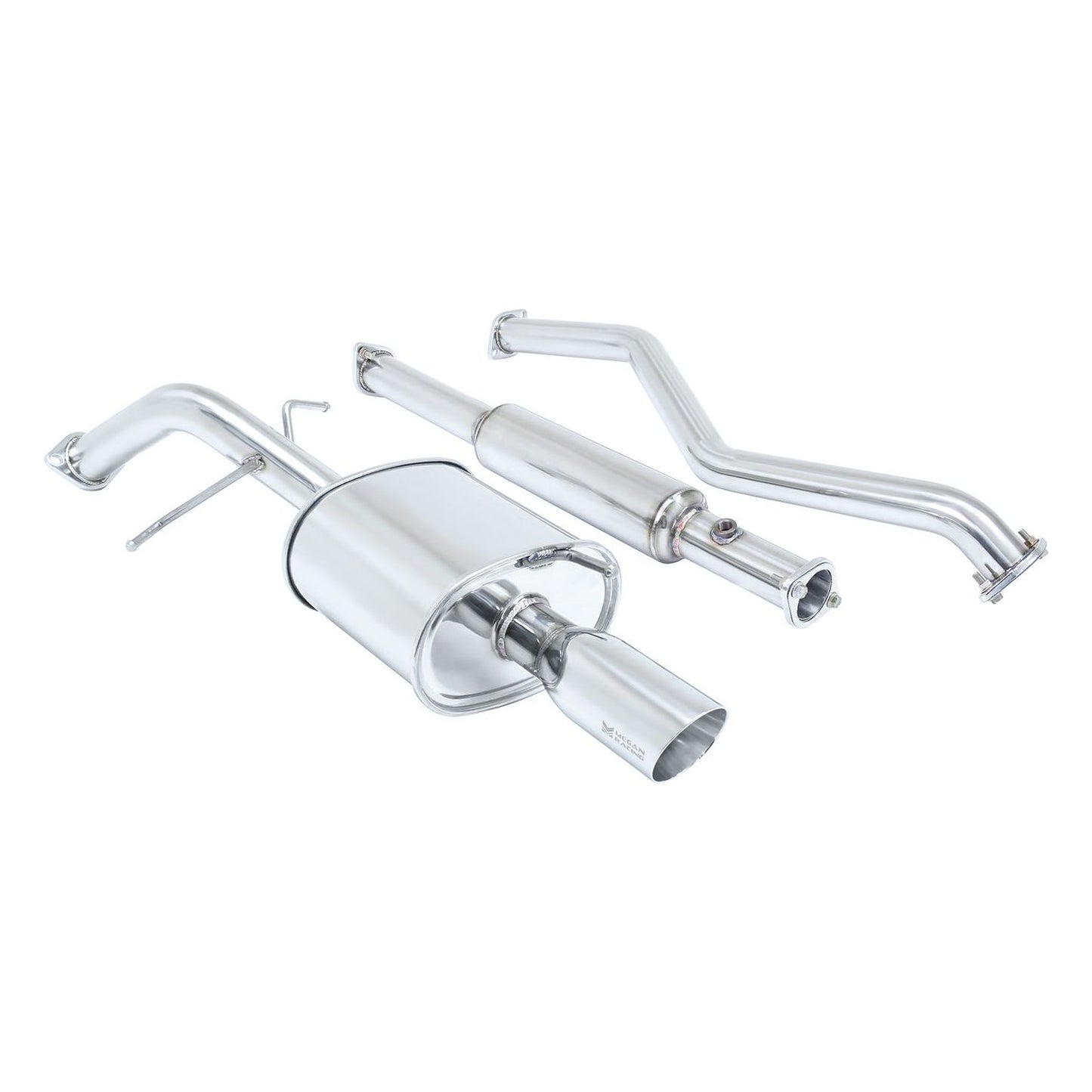 Megan Racing OE-RS Cat-Back Exhaust System with Stainless Rolled Tips for 2002–2006 Mitsubishi Lancer — MR-CBS-ML02