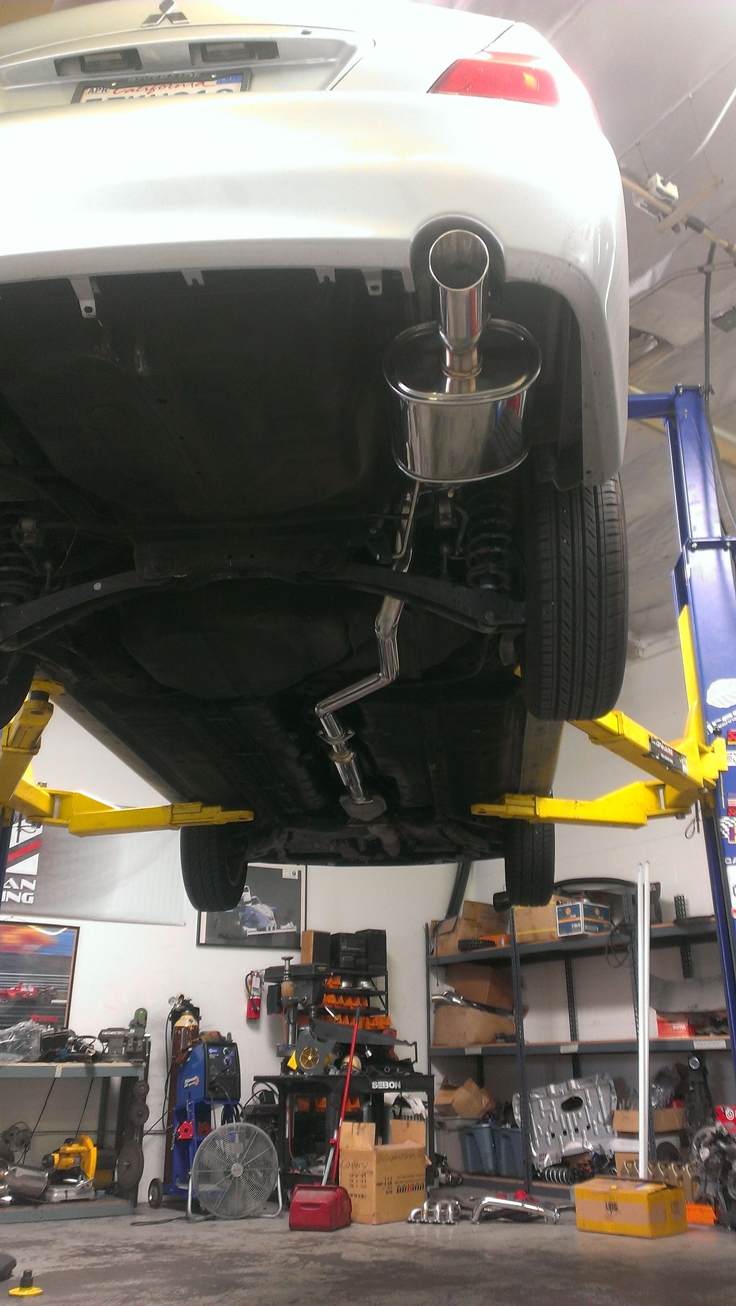 Megan Racing OE-RS Cat-Back Exhaust System with Stainless Rolled Tips for 2002–2006 Mitsubishi Lancer — MR-CBS-ML02