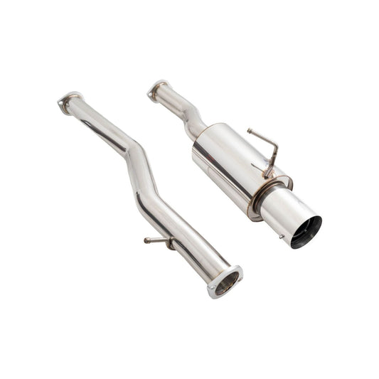 Megan Racing Single Exit Cat-Back Exhaust System with Stainless Tip for 2008–2013 Infiniti G37 Coupe / 2014–2015 Infiniti Q60 Coupe (RWD) — MR-CBS-N7Z-DS + MR-XT-1610