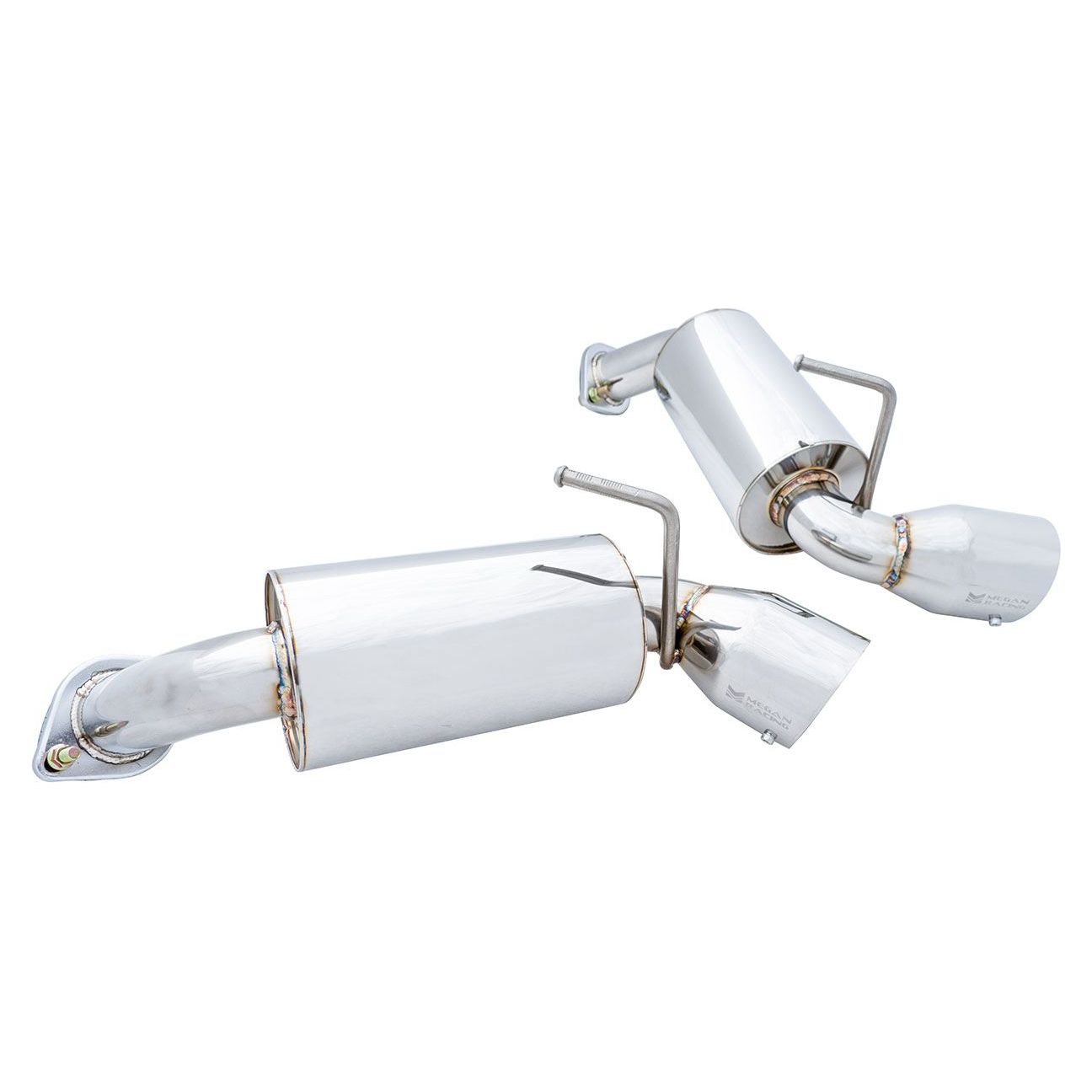 Megan Racing Drift Spec Cat-Back Exhaust System with Stainless Rolled Tips for 2019+ Nissan 370Z — MR-CBS-N7Z09-DS-R+M