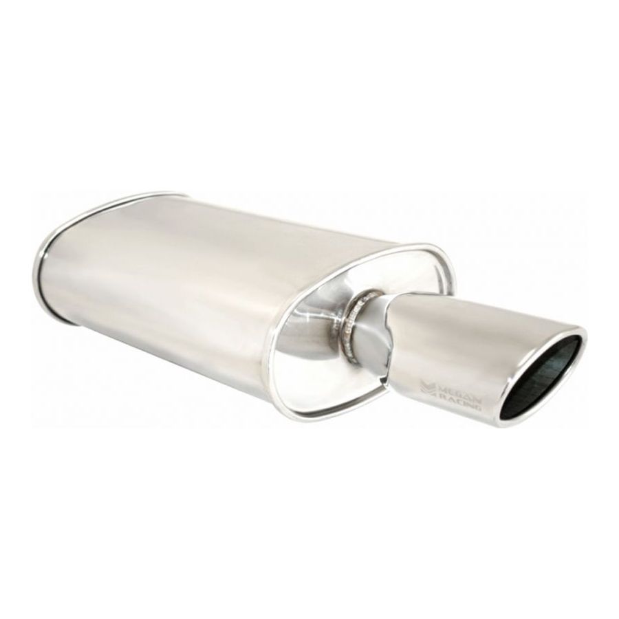 Megan Racing Universal Exhaust O-ST Muffler (Single Oval Tip) - MR-MU-OST