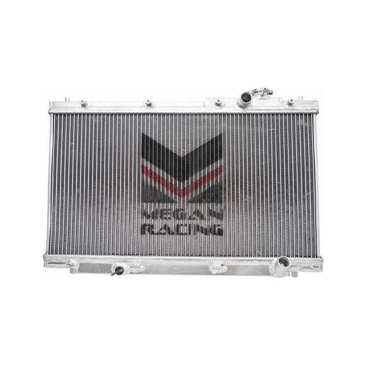 Megan Racing Aluminum Single Core 2-Row Radiator for 01-05 Honda Civic 5MT Models (Excl. Si)