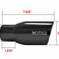 Megan Racing Universal Exhaust Black Chrome 2.5