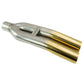 Megan Racing Universal 3" VIP Exhaust Tip "Blast Pipe" Style (weld-on) - Angled - Gold Tip - MR-UT-D3GD-V2