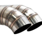 Megan Racing Universal Dual 3" VIP Exhaust Tip "Blast Pipe" Style (weld-on) - Turn Down - Stainless Tips - LW-UT-FD-D3