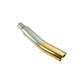 Megan Racing Universal 3" to 4" VIP Exhaust Tips "Blast Pipes" Style - Single - Angled - Gold Tip - MR-UT-S4GD-V2