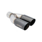 Megan Racing Universal Twin Black Chrome 3" Tips - Passenger Side