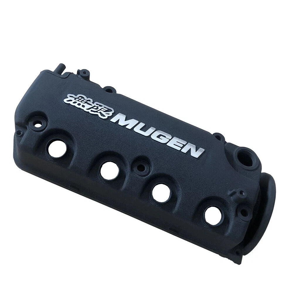 Mugen Style Rocker Engine Valve Cover Black For Honda D15 D16 D16y VTEC SOHC