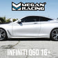 Megan Racing EZII Series Coilover for Infiniti Q50 (2014+) / Q60 (2016+) (RWD, Fork Type Front Strut Only)