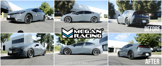 Megan Racing EZ II Series Coilover Kit for Toyota Prius 2023+ (FWD, RWD – Excludes Prime) – MR-CDK-TP23-EZII