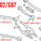 Megan Racing Rear Upper Camber Arm for 2020+ BMW M2/M3/M4 (G80/82/87)