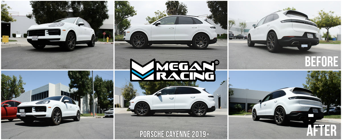 Megan Racing Euro I Series Coilovers for Porsche Cayenne 2019–2023 (Excludes PASM)