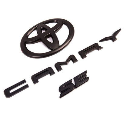 Blackout Emblem Overlay Kit for 2018–2024 Toyota Camry SE