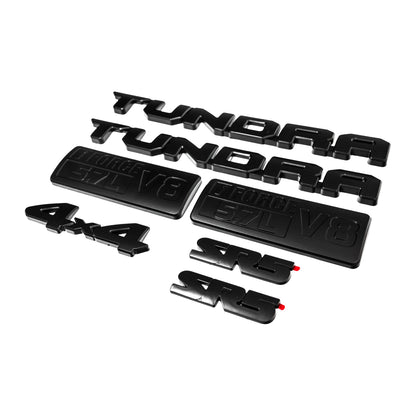 Blackout Emblem 7PCS Overlays for 2014–2021 Toyota Tundra SR5 5.7L V8 i-Force 4x4