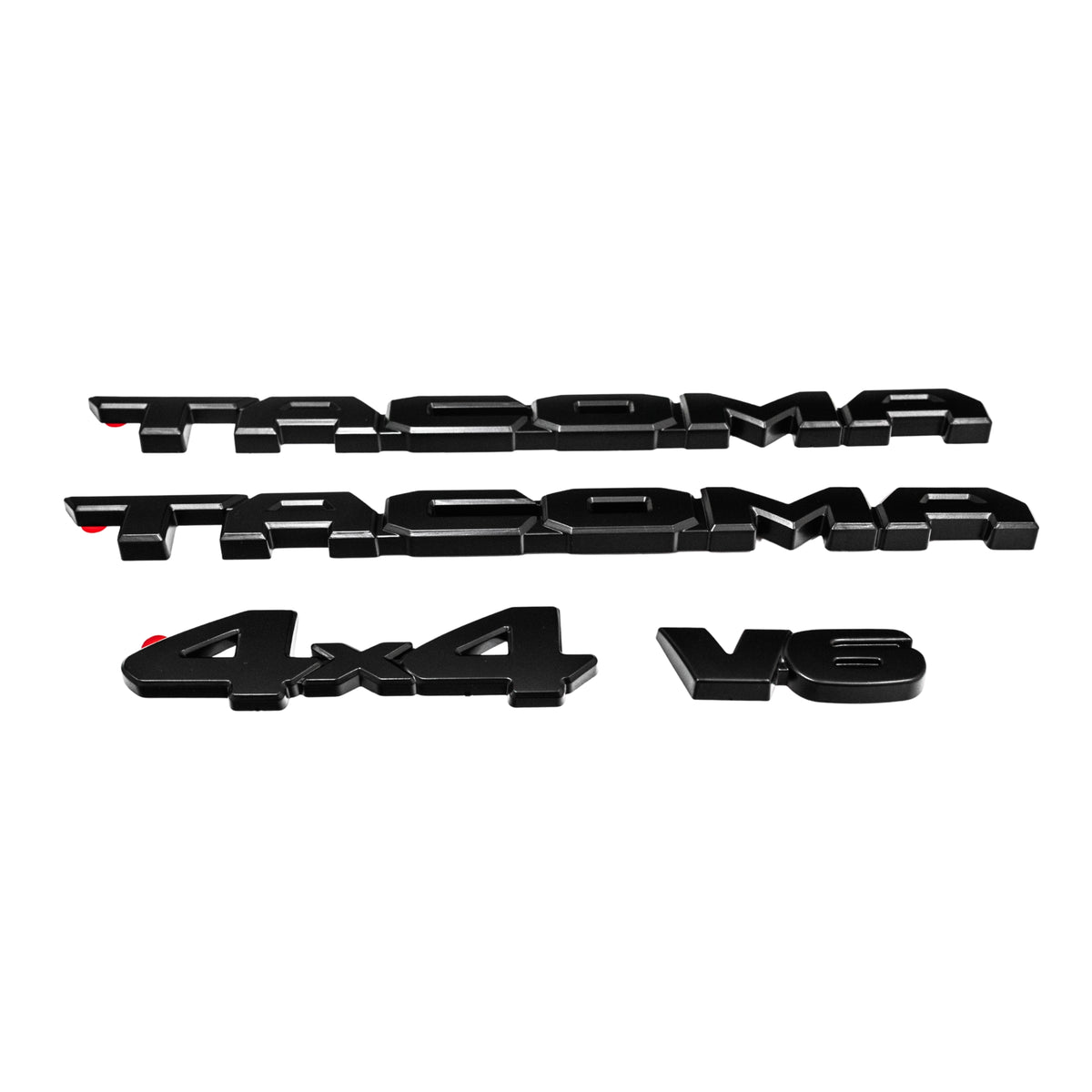 Matte Black Emblem 4PCS Overlays for 2016–2023 Toyota Tacoma V6 4x4