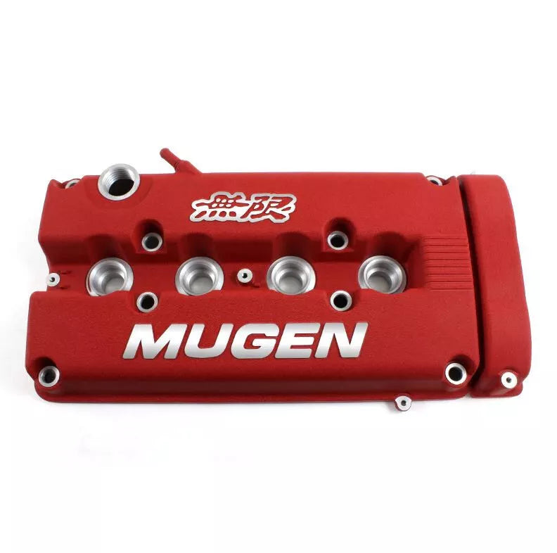 Mugen Style Rocker Engine Valve Cover Red Honda Civic Acura Integra B16, B17, B18C