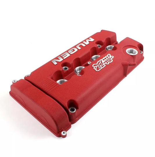 Mugen Style Rocker Engine Valve Cover Red Honda Civic Acura Integra B16, B17, B18C